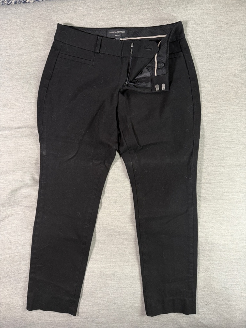 Banana Republic Black Cropped Slim Dress Pants